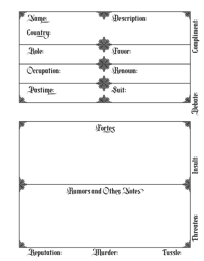 Character Sheet